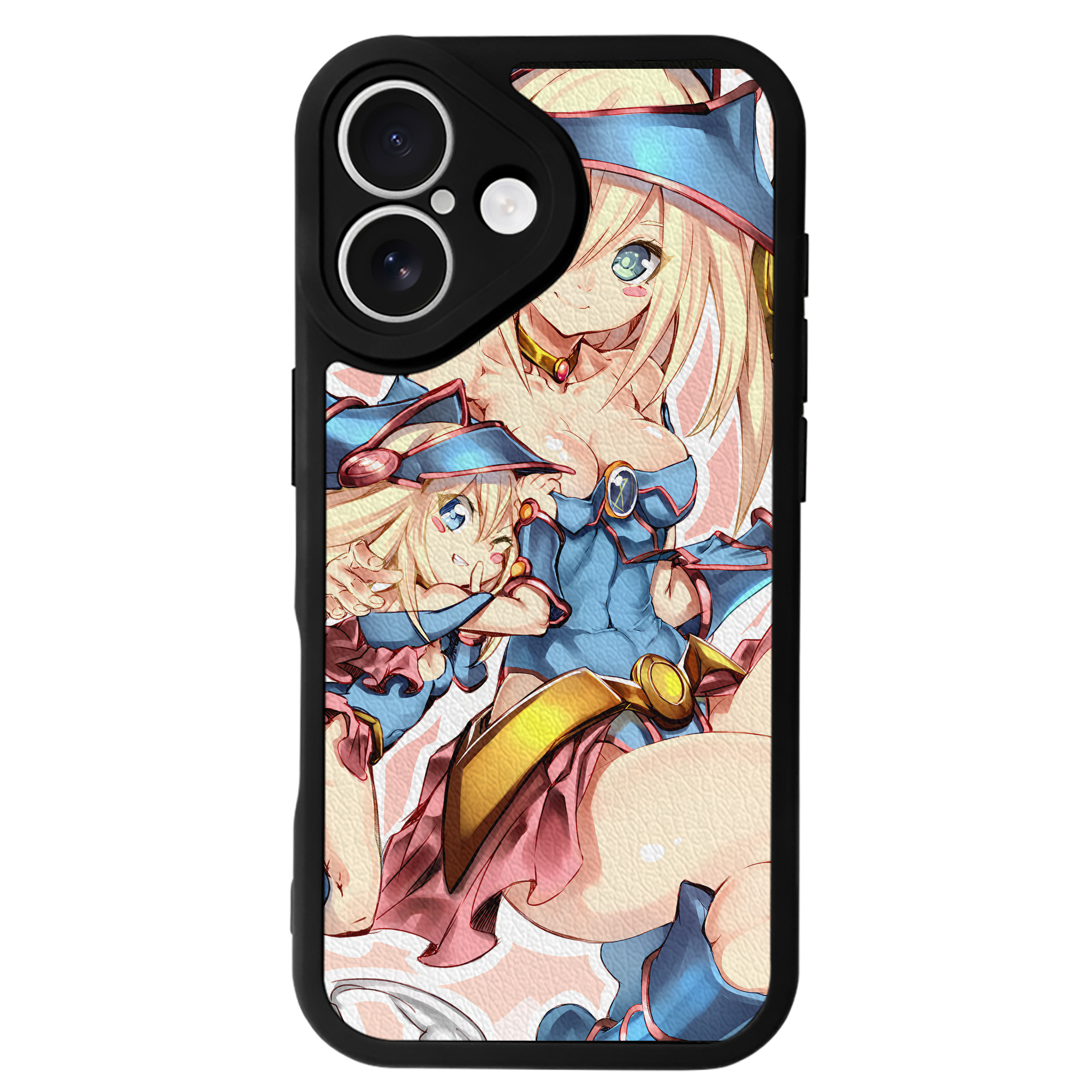 （画像用） 遊☆戯☆王 Yu-Gi-Oh! 【iPhone 16シリーズ対応】シリコンスマホケース（レザー調） 材質：シリコン